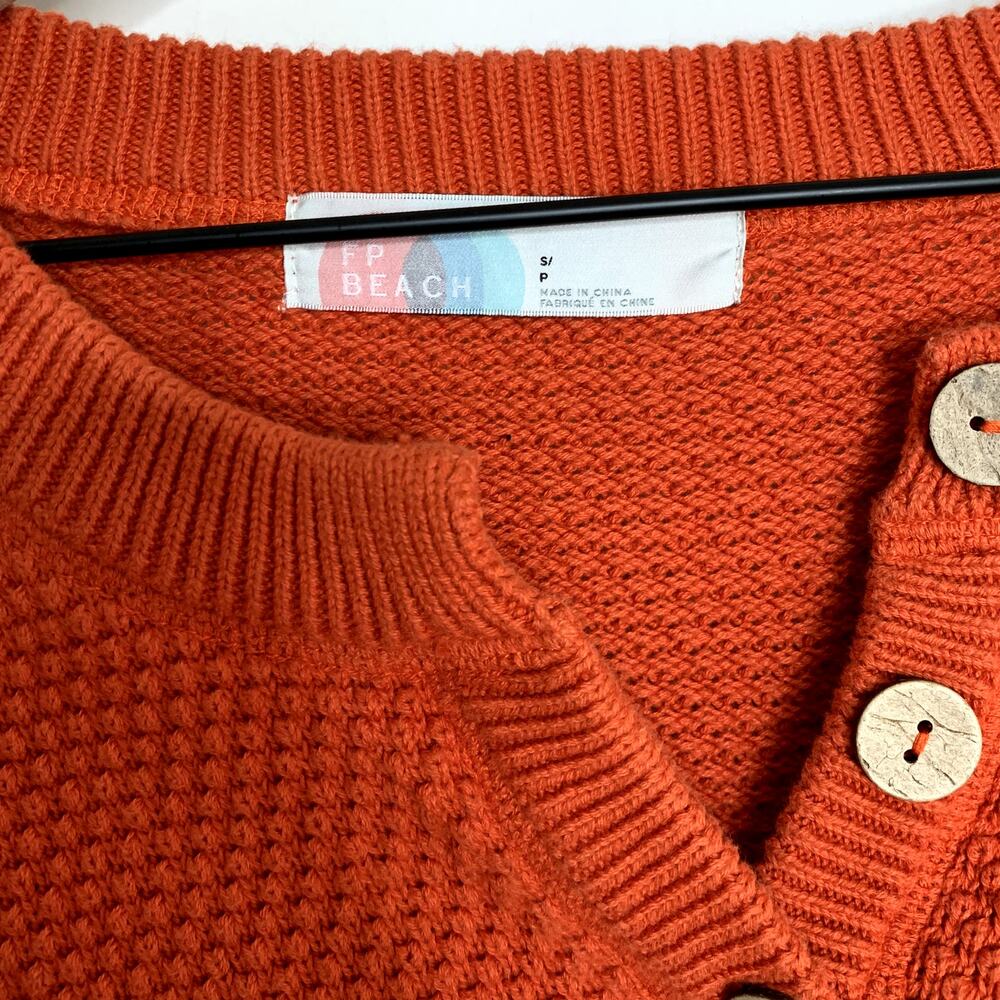 Free People Ribbed Knit Two-Piece Set in Rust - Picture 6 of 16